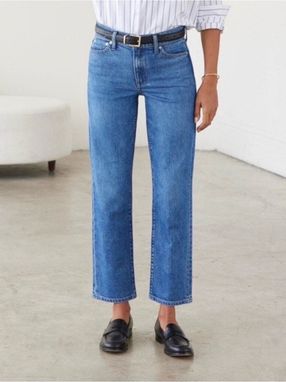 AYR The Frenchie Women’s Jeans Straight Leg Crop Size 27